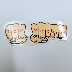 Toy Machine Skateboards Fists STICKER Vintage 1990's  Skateboarding Fuct Blunt
